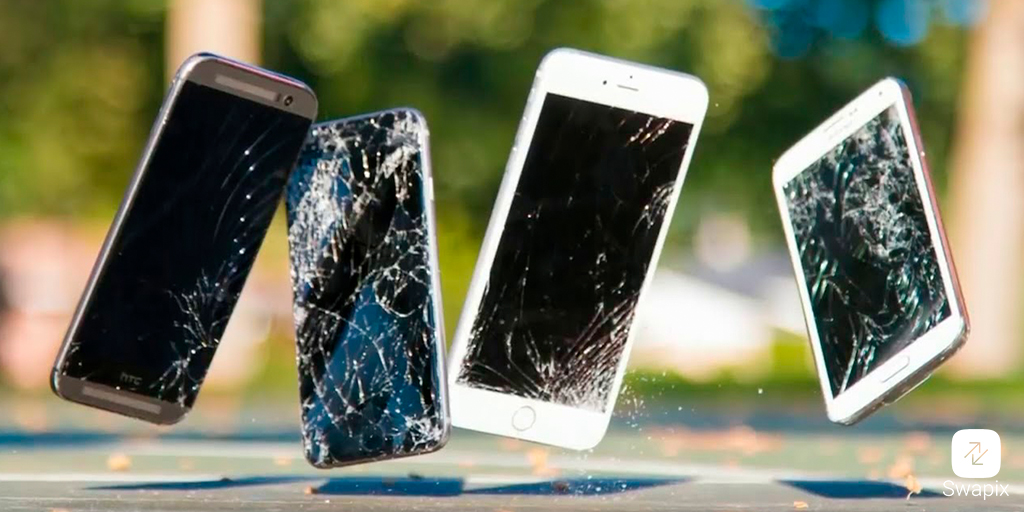 cracked phones