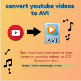 convert YouTube videos to AVI
